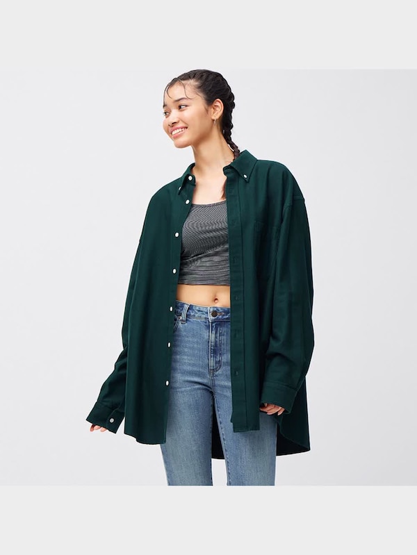 ツイルオーバーサイズシャツ(長袖)