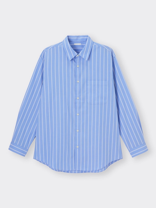 ブロードシャツ(長袖)(ストライプ)