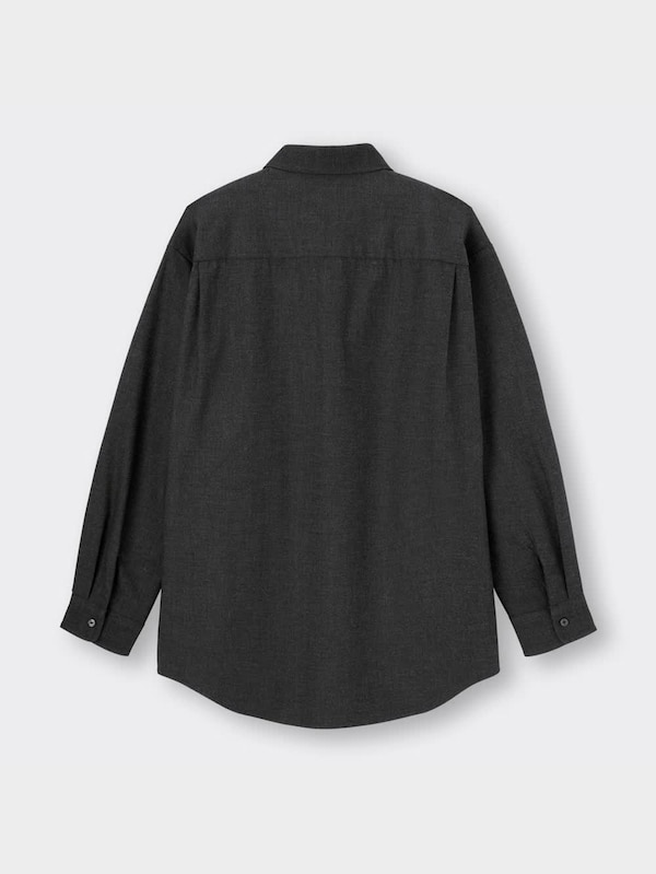 ブラッシュドオーバーサイズシャツ(長袖)