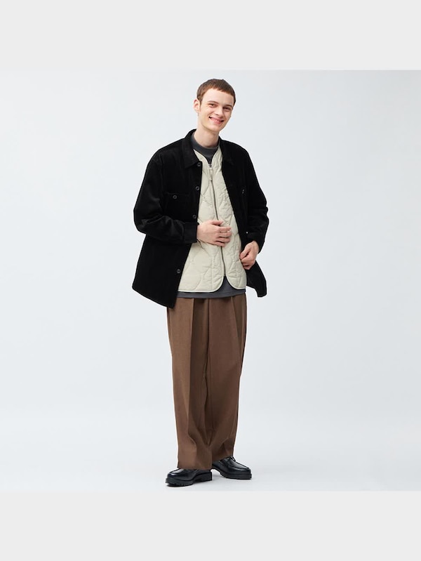 コーデュロイオーバーサイズシャツ(長袖)OSB+EC(セットアップ可能)