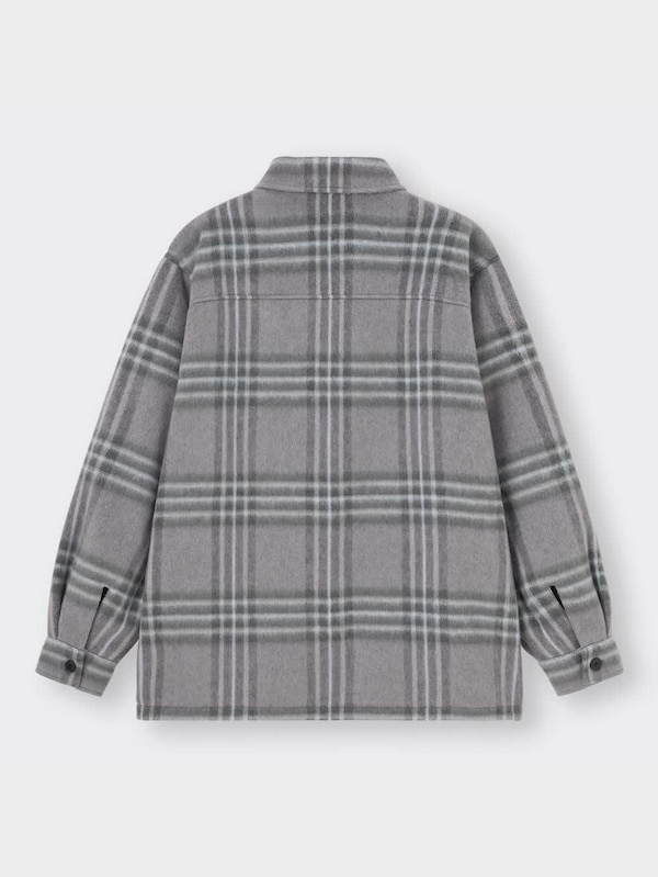 シャギーチェックオーバーサイズシャツ(長袖)