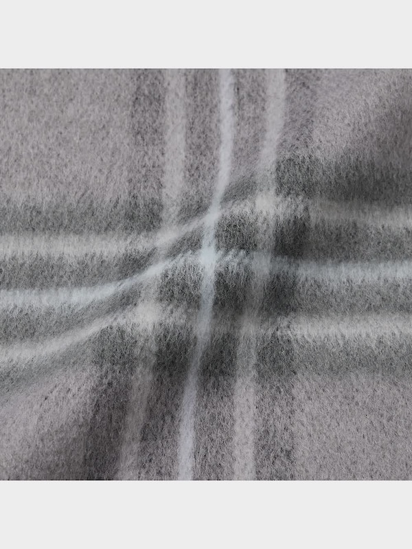 シャギーチェックオーバーサイズシャツ(長袖)