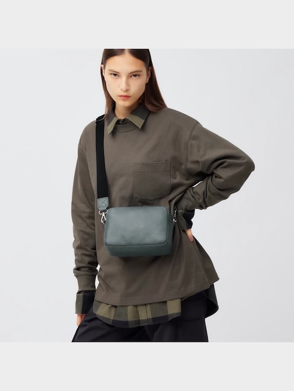 リアルレザーカメラバッグ+E