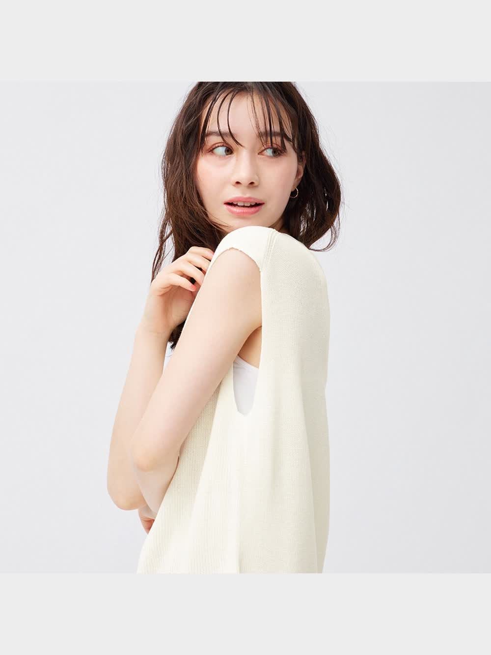 合羽公式アカウント1さん専用 GU公式 | フレンチスリーブセーター