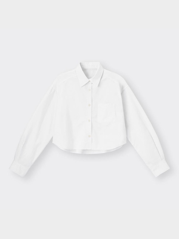 オックスフォードショートシャツ(長袖)+E