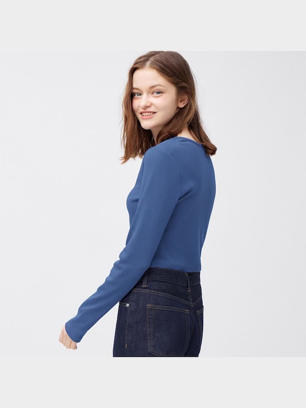 リブクロップドT(長袖)