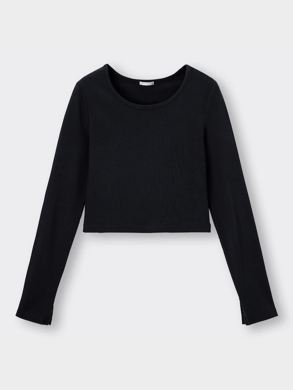 リブクロップドT(長袖)