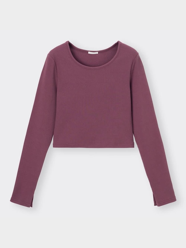 リブクロップドT(長袖)