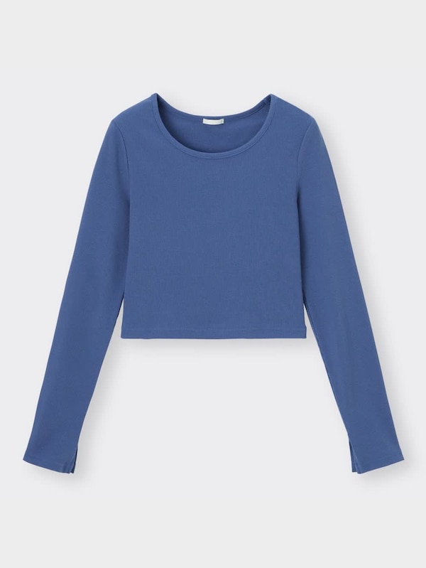 リブクロップドT(長袖)