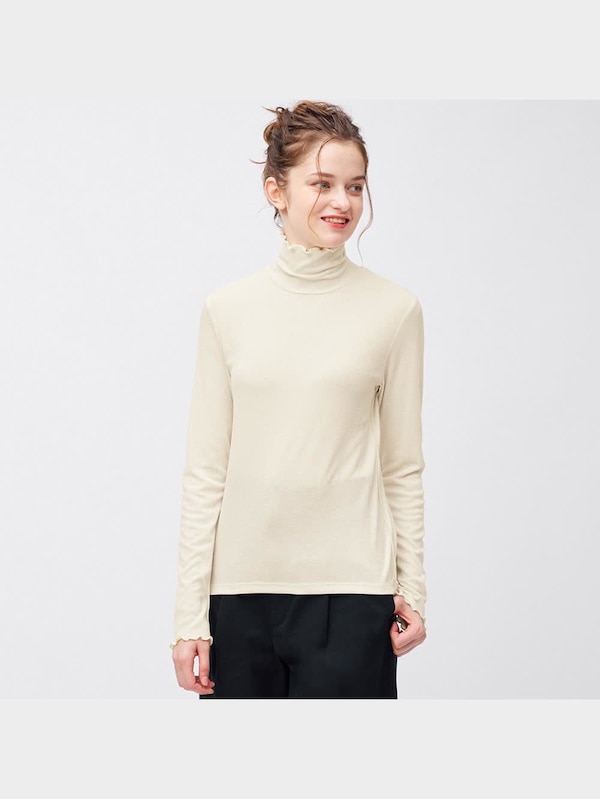 ソフトリブタートルネックT(長袖)(ややスリム)