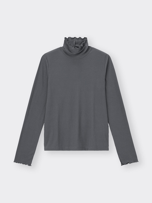 ソフトリブタートルネックT(長袖)(ややスリム)