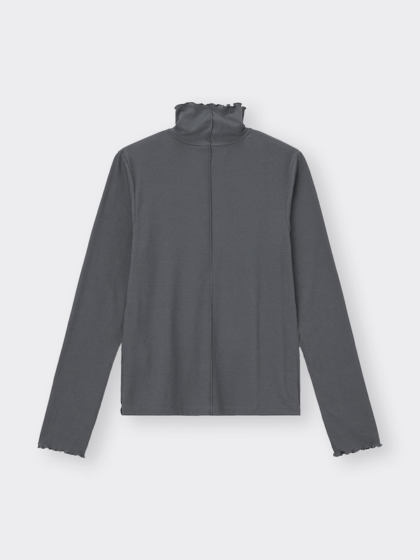 ソフトリブタートルネックT(長袖)(ややスリム)