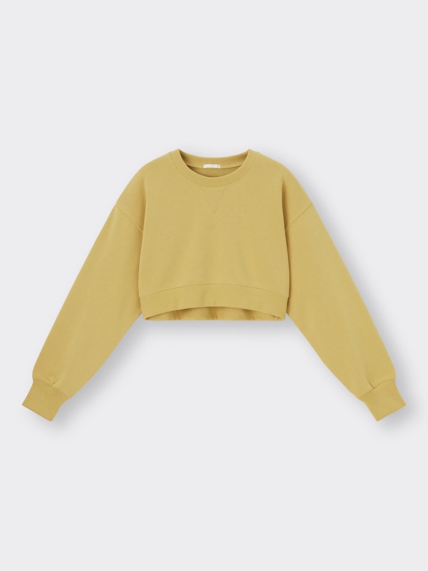 スウェットクロップドプルオーバー(長袖)+E