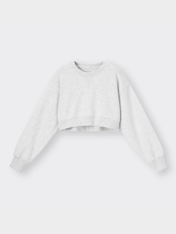 ��スウェットクロップドプルオーバー(長袖)+E