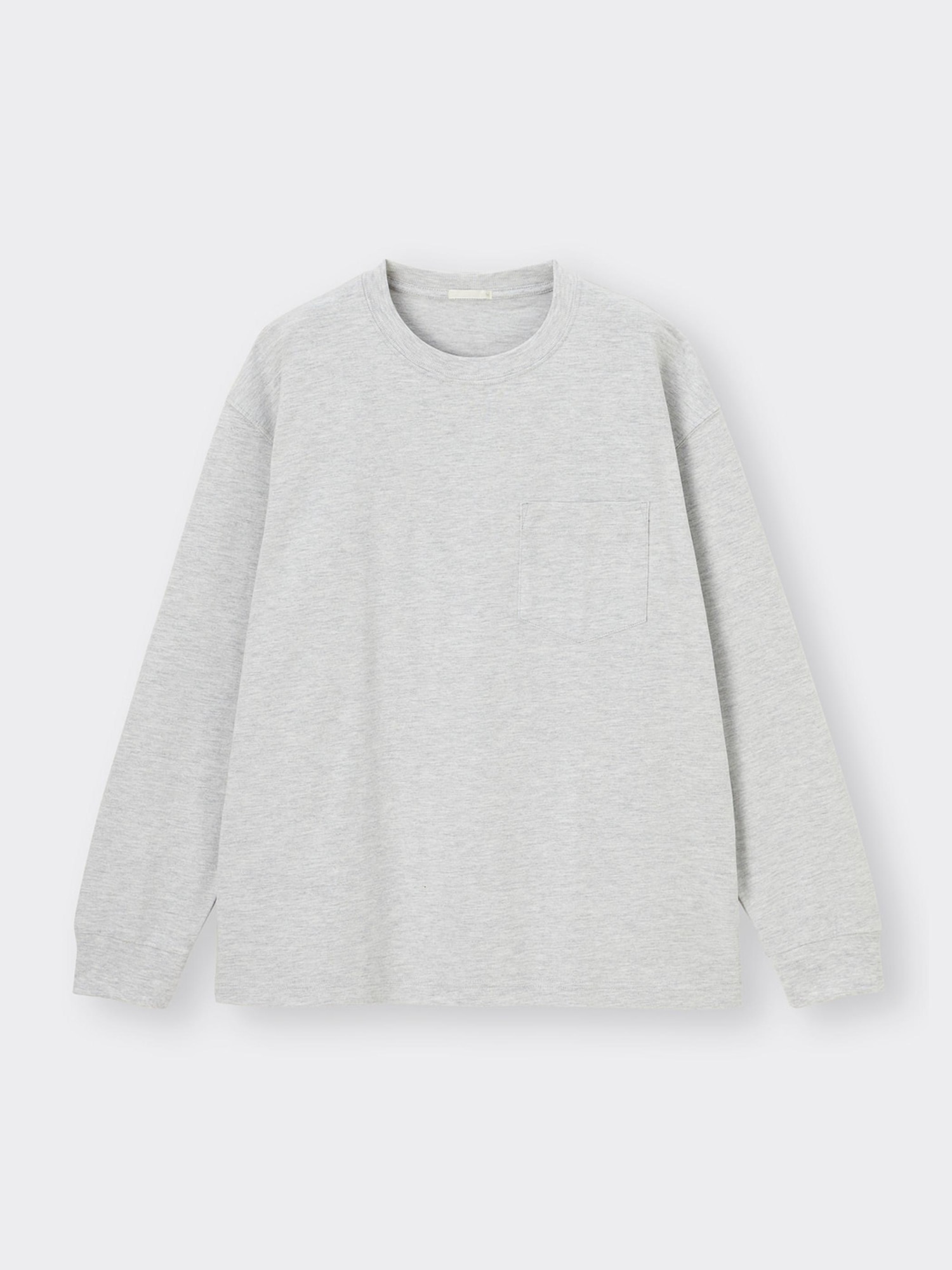 GU公式 | ヘビーウェイトクルーネックT(長袖)