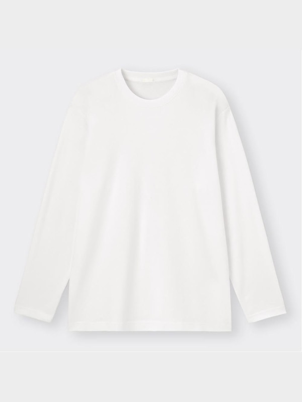 ソフトコットンクルーネックT(長袖)