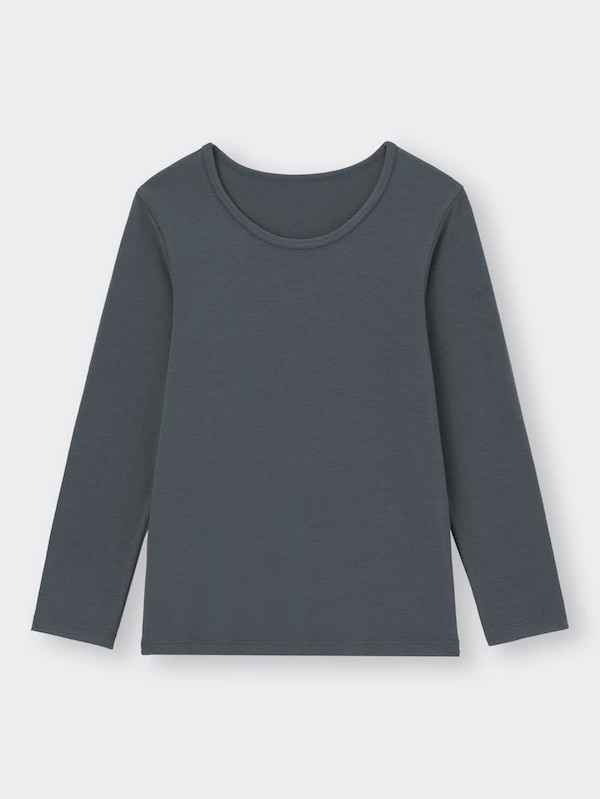 KIDS(男女兼用)スタイルヒートクルーネックT(長袖)