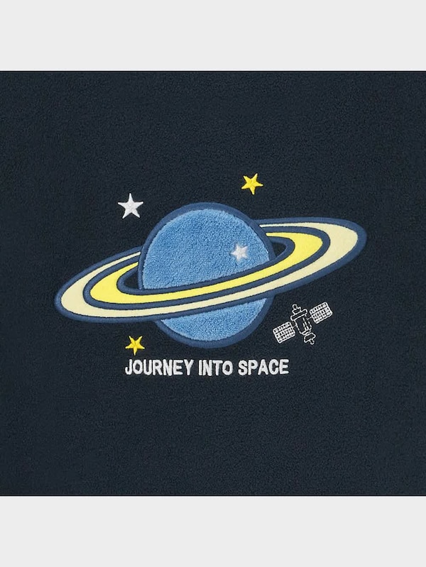 KIDS(男女兼用)フリースラウンジセット(長袖&ロングパンツ)(プラネット)