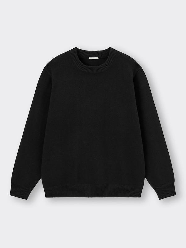 ラムブレンドクルーネックセーター(長袖)