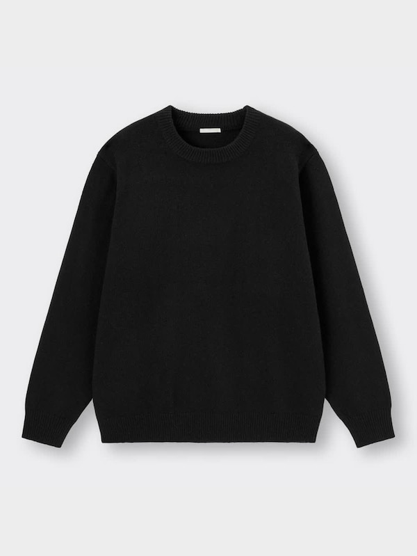 ラムブレンドクルーネックセーター(長袖)