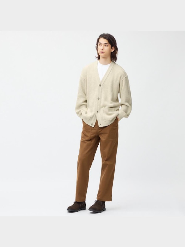 ワッフルカーディガン(長袖)