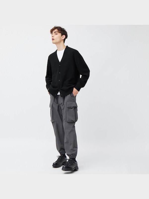 ラムブレンドVネックカーディガン(長袖)