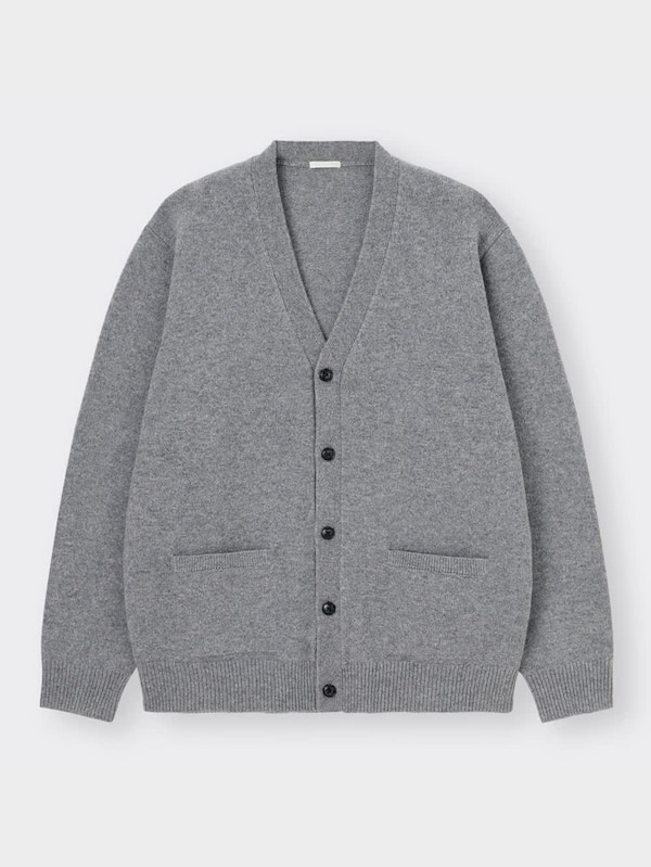 ラムブレンドVネックカーディガン(長袖)