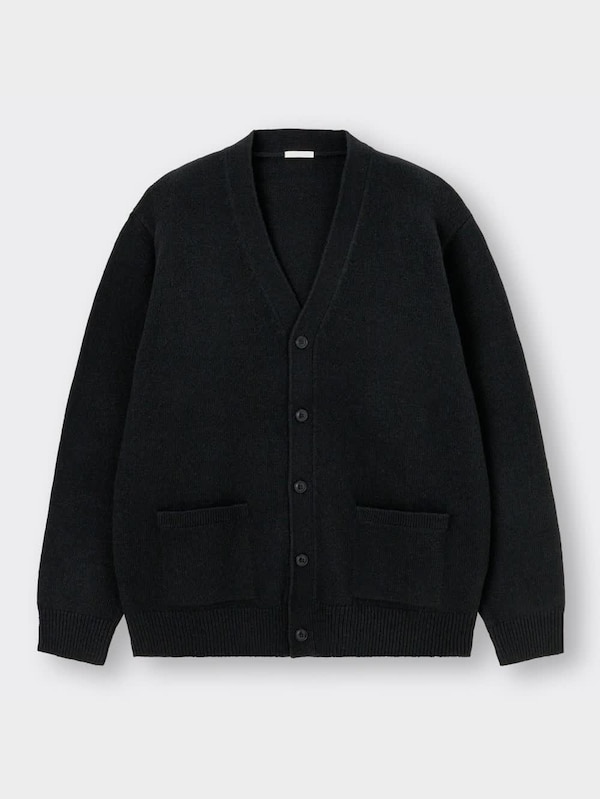 ラムブレンドVネックカーディガン(長袖)