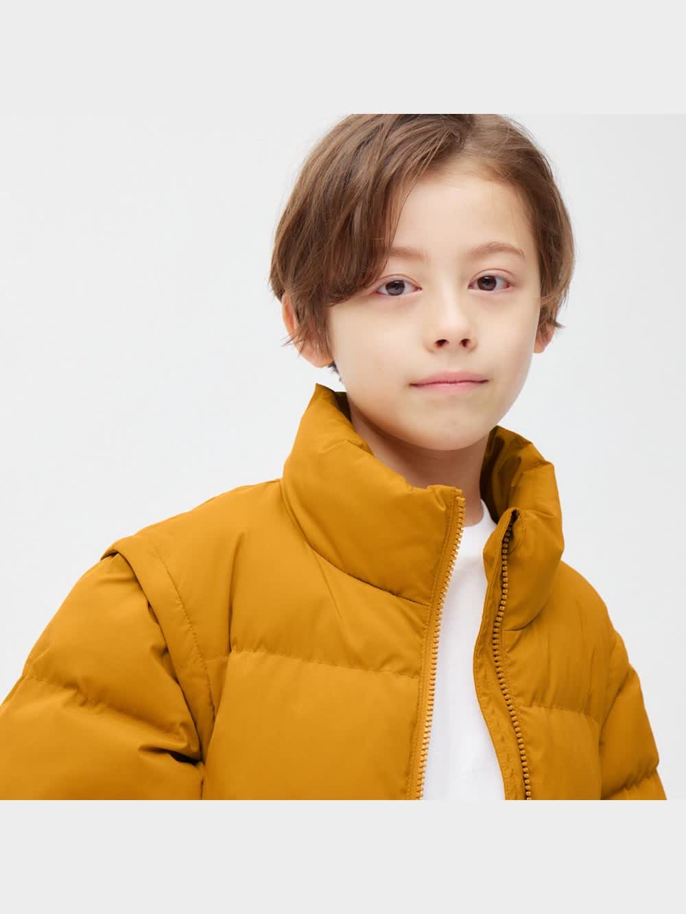 くにお　キメラ　62L+ GU公式 | KIDS(男女兼用)ヒートパデッド2WAYブルゾン