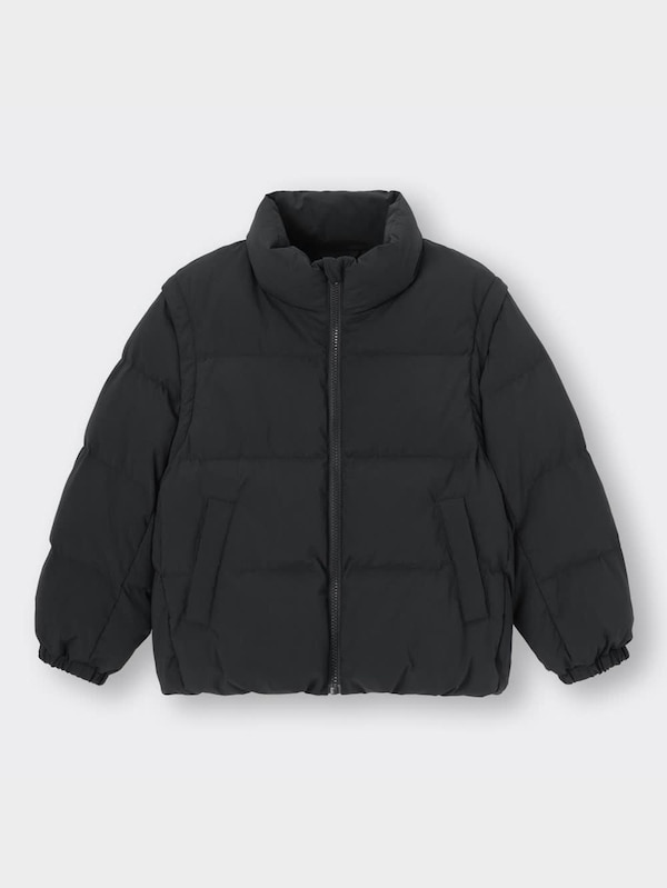 GU公式 | KIDS(男女兼用)ヒートパデッド2WAYブルゾン 