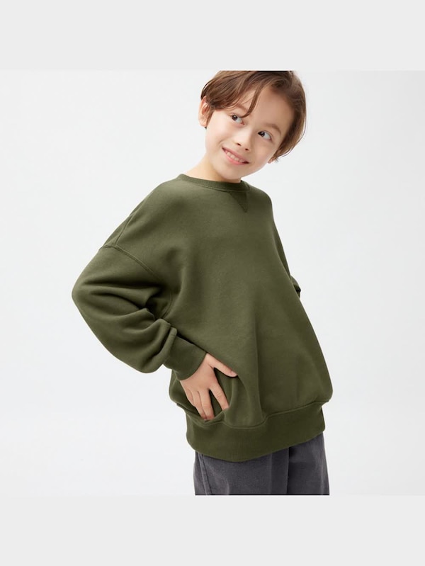 KIDS(男女兼用)オーバーサイズスウェットプルオーバー(長袖)