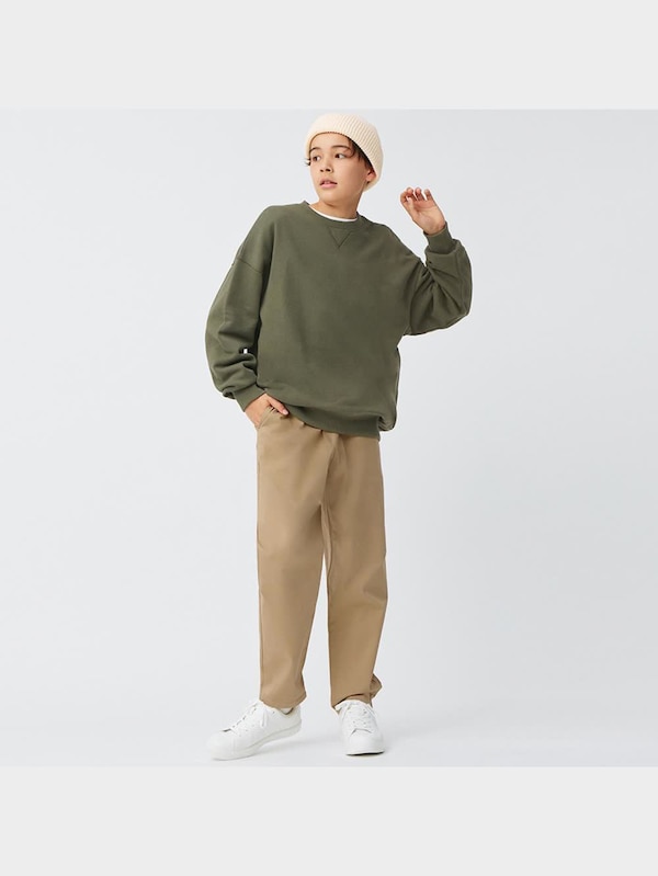 KIDS(男女兼用)オーバーサイズスウェットプルオーバー(長袖)