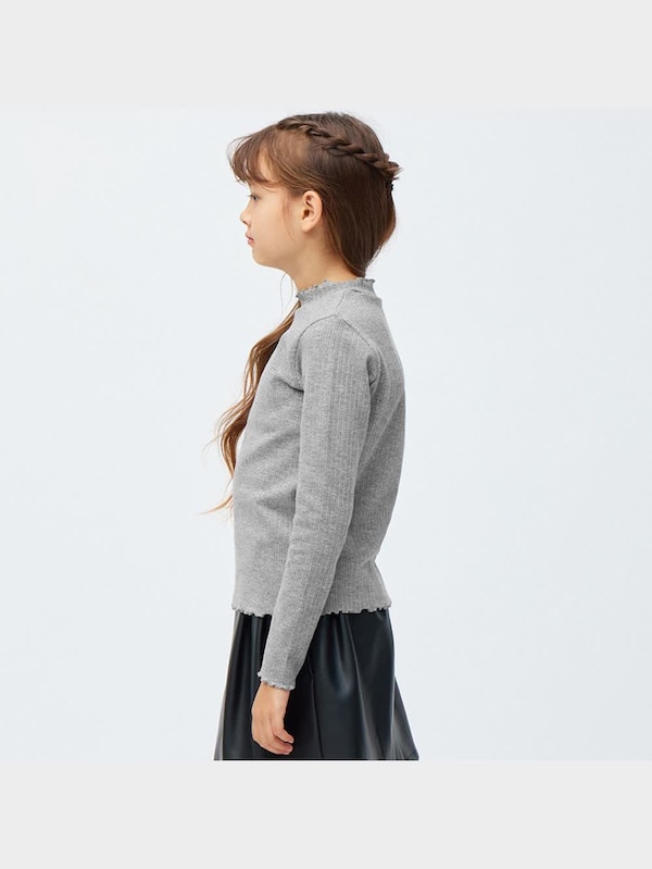 GIRLSフリルハイネックT(長袖)