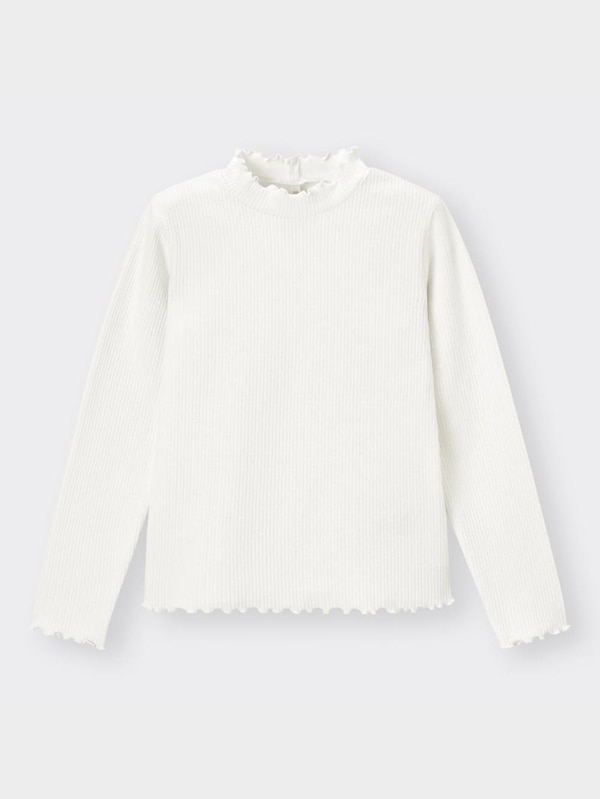 GIRLSフリルハイネックT(長袖)