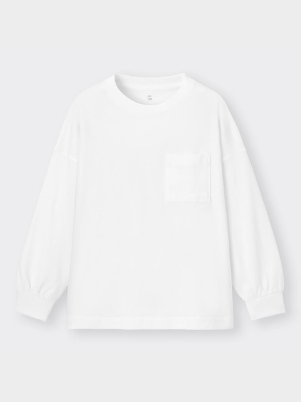 KIDS(男女兼用)コットンポケット付きT(長袖)