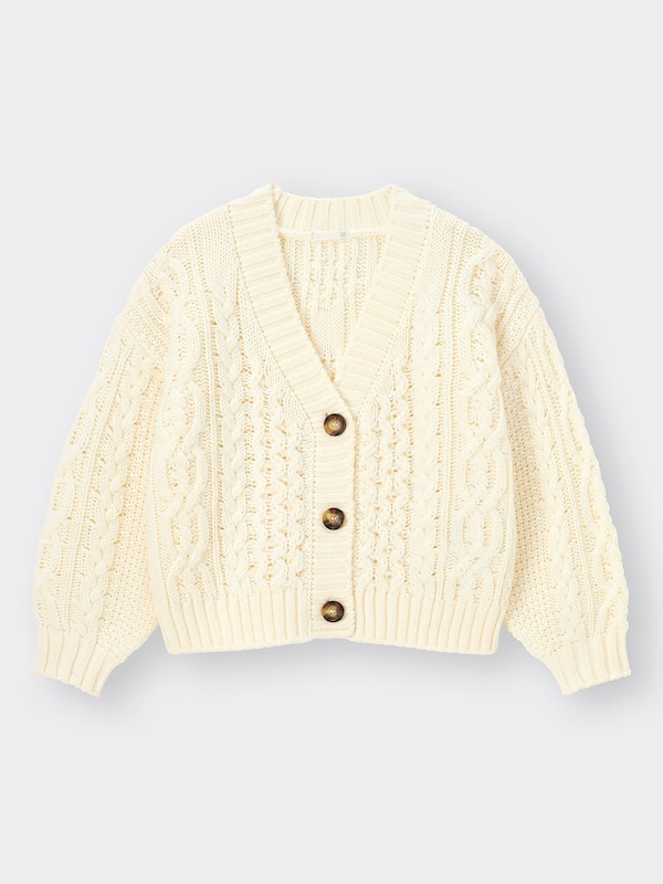 GIRLSケーブルコクーンカーディガン(長袖)