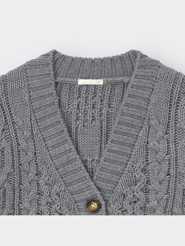 GIRLSケーブルコクーンカーディガン(長袖)