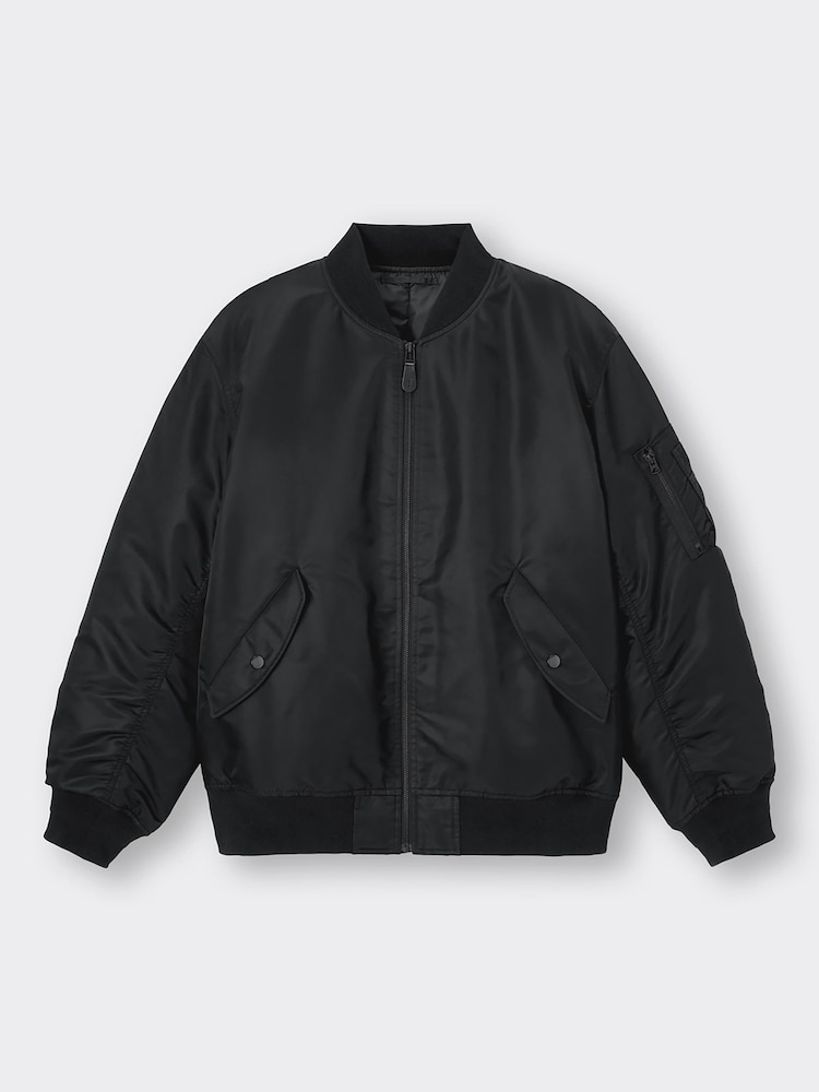 値下げ交渉⭕️)グラデーションオリーブ 安く MA-1ジャケット レディース