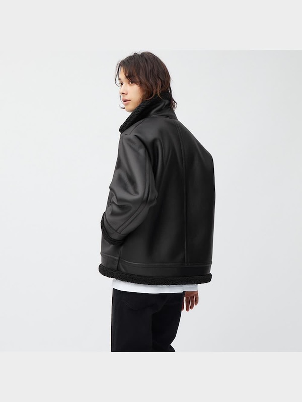 フェイクレザーB-3ブルゾン