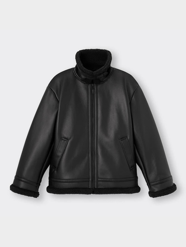 フェイクレザーB-3ブルゾン