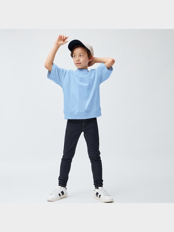 KIDS(男女兼用)のびのびデニムレギンスパンツ