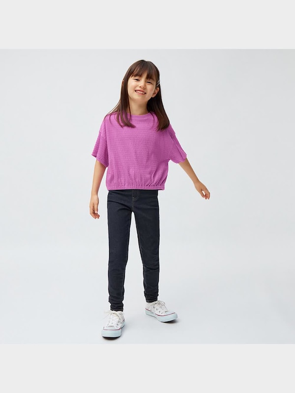 KIDS(男女兼用)のびのびデニムレギンスパンツ