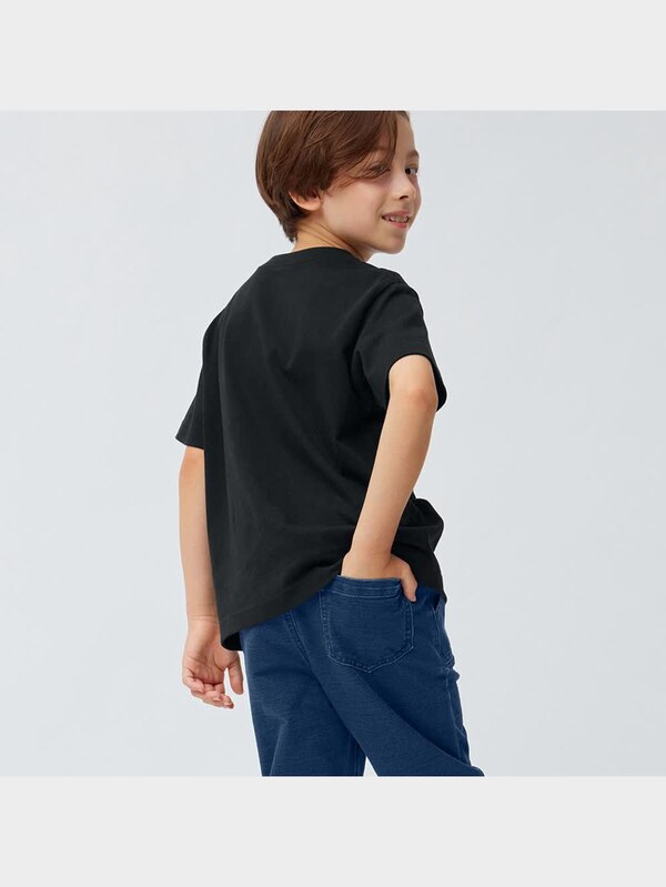 KIDS(男女兼用)インディゴカットソージョガーパンツ