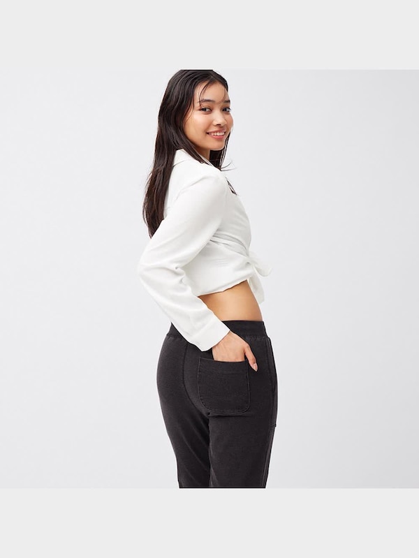 デニムスウェットイージーパンツ+X