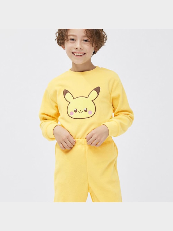 KIDS(男女兼用)フリースラウンジセット(長袖&ロングパンツ) ポケピース 1