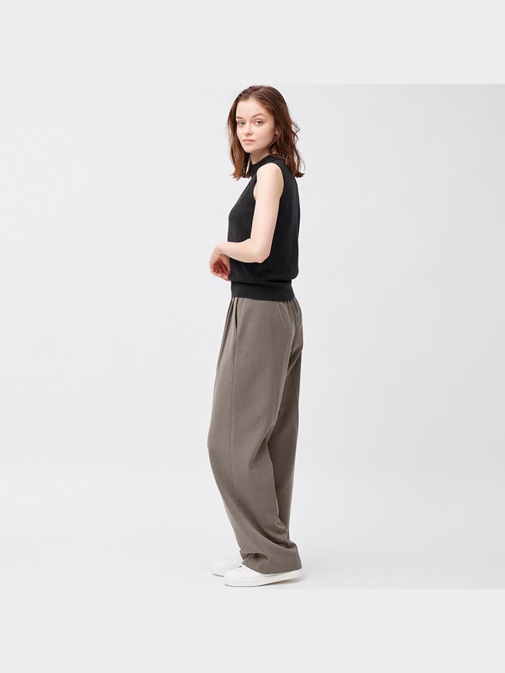 UNIQLO GUレディース パンツ7本セット GU公式 | タックワイドパンツ(丈標準70.0～74.0cm)