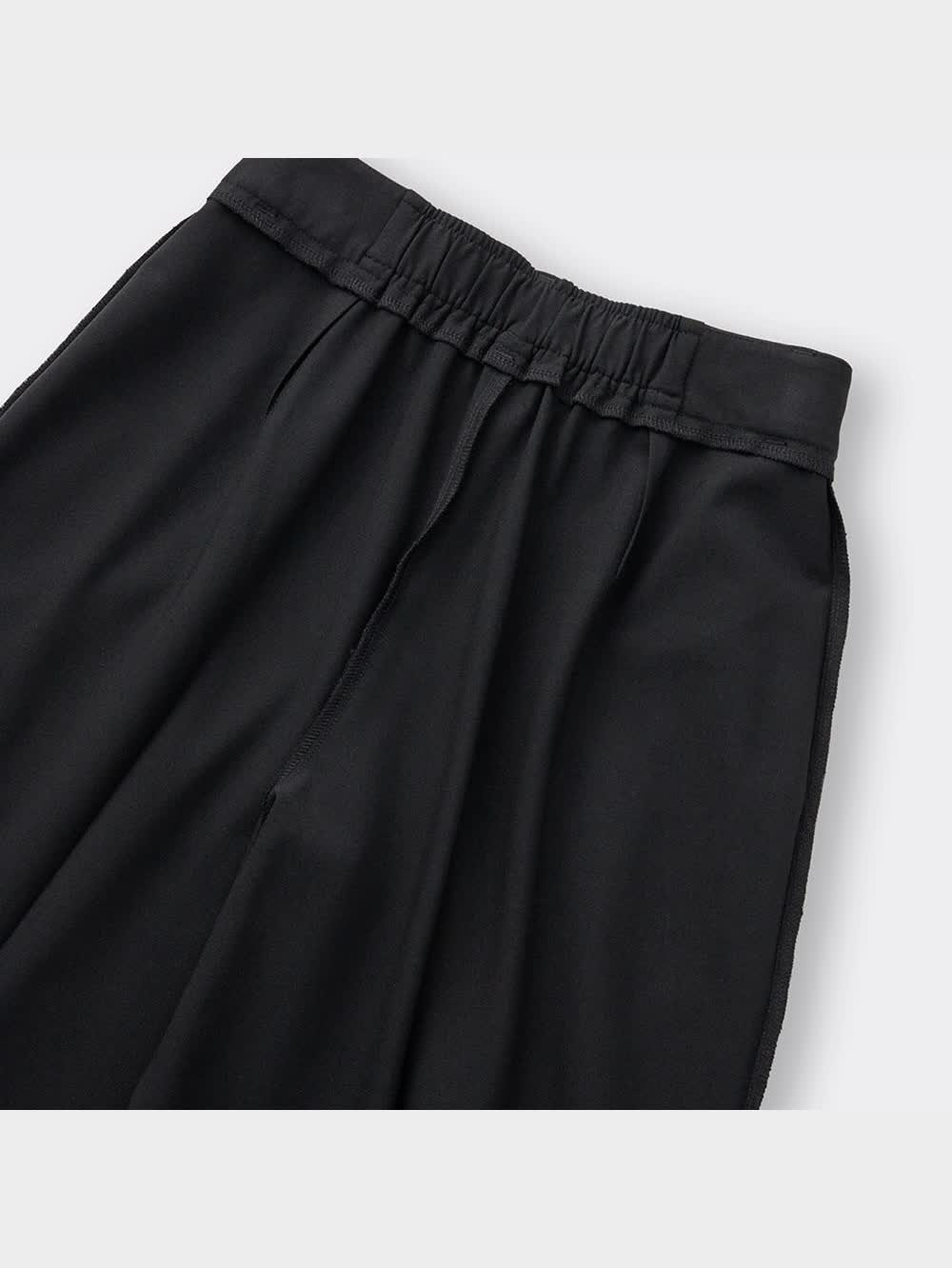 ヨッシーページ GU公式 | タックワイドパンツ+EC(丈長め80.0cm)
