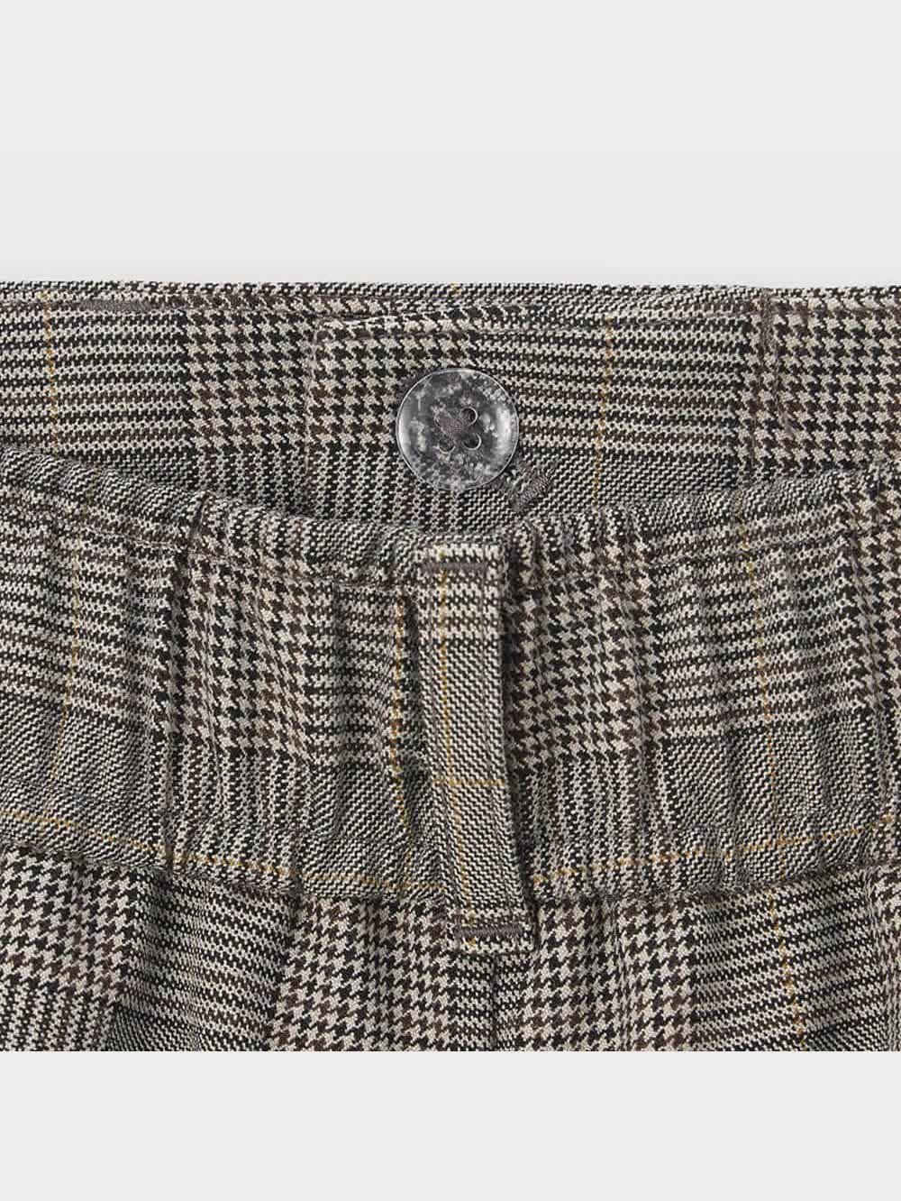 GU公式 | タックワイドパンツ(チェック)(丈標準70.0～74.0cm)(2023年秋