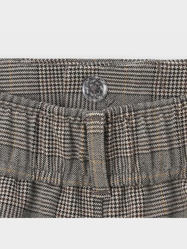 タックワイドパンツ(チェ  ック)(丈標準70.0～74.0cm)(2023年秋アイテム)