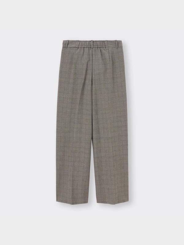 タックワイドパンツ(チェック)(丈標準70.0～74.0cm)(2023年秋アイテム)